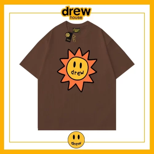 Drew Summer Flame Short Sleeve T-Shirt Unisex Cotton Base Style 24