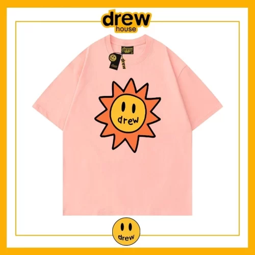 Drew Summer Flame Short Sleeve T-Shirt Unisex Cotton Base Style 3