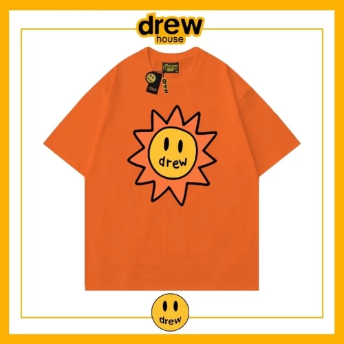 Drew Summer Flame Short Sleeve T-Shirt Unisex Cotton Base Style 4