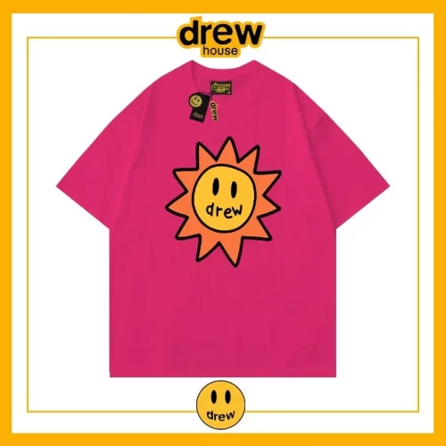 Drew Summer Flame Short Sleeve T-Shirt Unisex Cotton Base Style 5