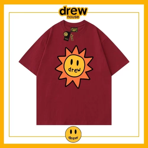 Drew Summer Flame Short Sleeve T-Shirt Unisex Cotton Base Style 6