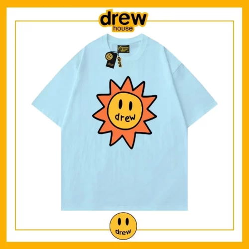 Drew Summer Flame Short Sleeve T-Shirt Unisex Cotton Base Style 8