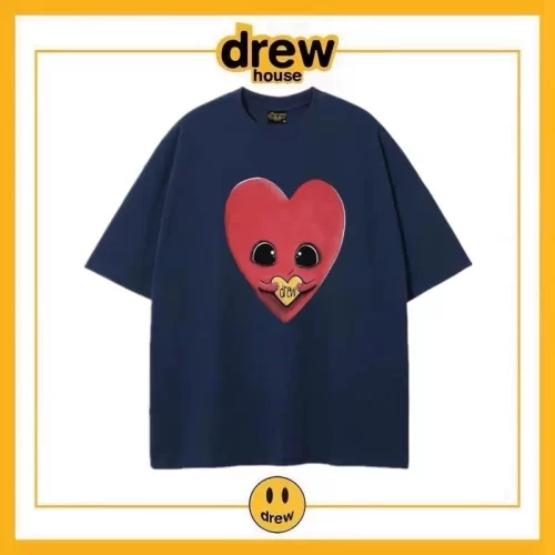 Drew Summer Flame Short Sleeve T-Shirt Unisex Cotton Top Style 10
