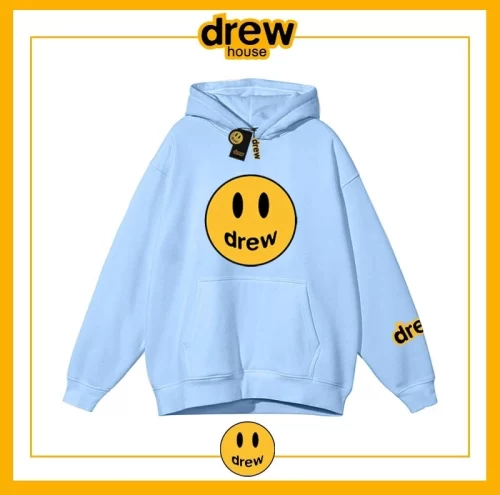 Drew Sweatshirt Hooded Unisex Cotton Loose Pullover Fleece Jacket Style 6