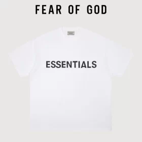 FOG Essentials Chest Letter Streetwear Short Sleeve T-Shirt Unisex Style 1