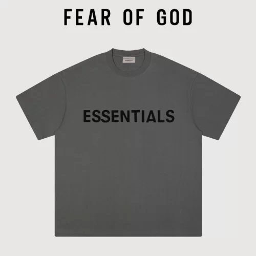 FOG Essentials Chest Letter Streetwear Short Sleeve T-Shirt Unisex Style 2