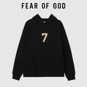 FOG Seventh Season Mainline Number 7 Flocked Hooded Sweatshirt Unisex Streetwear