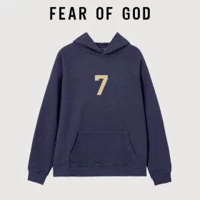 FOG Seventh Season Mainline Number 7 Flocked Hooded Sweatshirt Unisex Streetwear Style 4