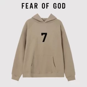 FOG Seventh Season Mainline Number 7 Flocked Hooded Sweatshirt Unisex Streetwear Style 7