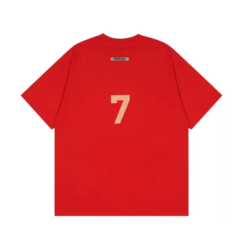 FOG Seventh Season Mainline Number 7 Flocked Print Short Sleeve T Shirt Unisex Loose Style 2