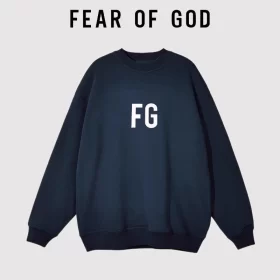 FOG Streetwear FG American Crew Neck Letter Sweatshirt Unisex Loose Autumn Style 6