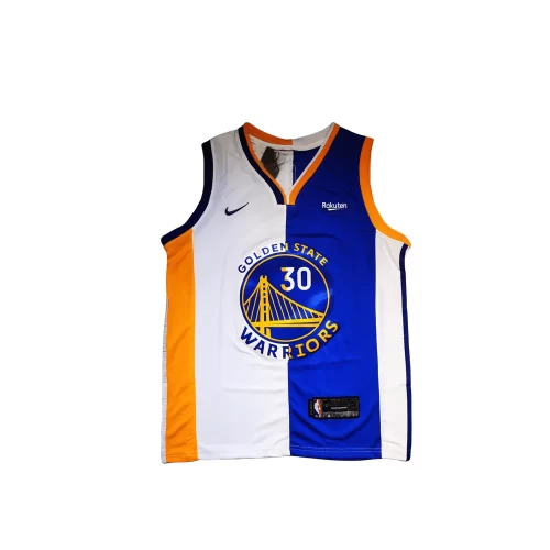 Golden State Warriors30 Blue And White Color Block Jersey Cheap