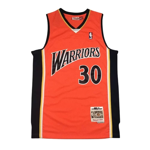 Golden State Warriors30 Vintage Orange Jersey Cheap