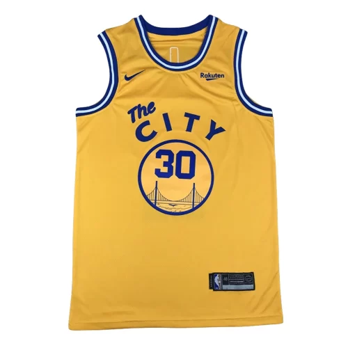 Golden State Warriors30 Yellow Jersey Cheap