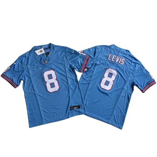 Light Blue Tennessee Titans 8 Will Levis Nike Vapor Fuse Limited Jersey Cheap 1