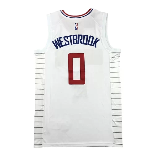 Los Angeles Clippers 0 White Jersey Cheap
