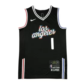 Los Angeles Clippers 1 Black City Edition Jersey Cheap