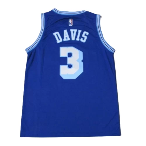 Los Angeles Lakers 3 Davis Latin Blue Jersey Cheap 1