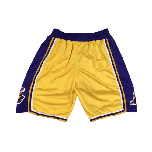 Los Angeles Lakers Retro Yellow Pants Cheap 75th Anniversary Label 1