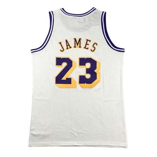 Los Angeles Lakers23 Cream White Jersey Cheap