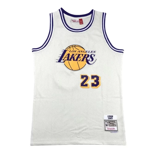 Los Angeles Lakers23 Cream White Jersey Cheap