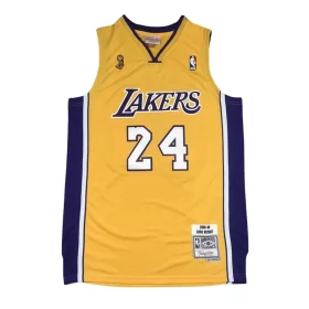 Los Angeles Lakers24 Champion Edition Yellow Jersey Cheap
