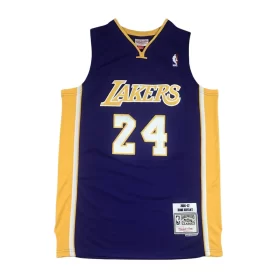 Los Angeles Lakers24 Purple V neck Vintage Label Jersey Cheap 2