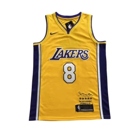 Los Angeles Lakers 8 Yellow V-Neck Jersey Cheap