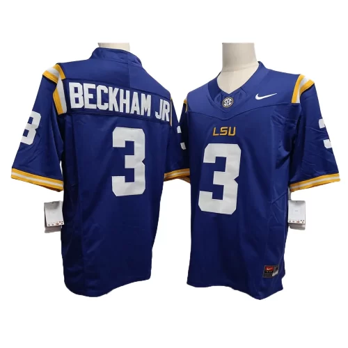 Louisiana State University Tigers 3 Odell Beckham Jr. Purple Third Generation 2 Jersey Cheap