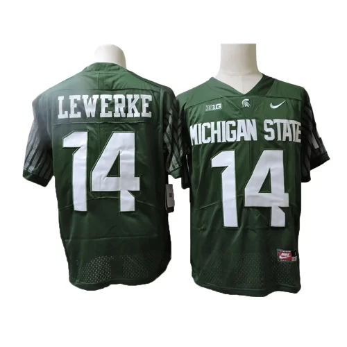 Michigan State University Spartans 14 Green Jersey Cheap