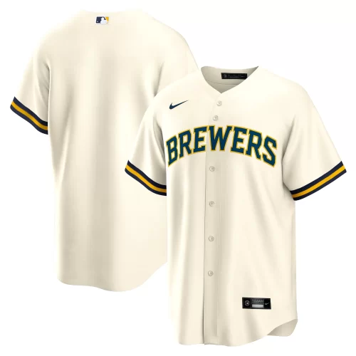 Milwaukee Brewers 1 Fan Suit Off White Blank 1 Jersey Cheap