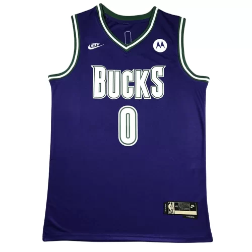 Milwaukee Bucks 0 Classic Purple Jersey Cheap