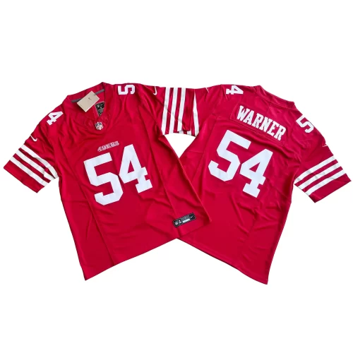 New Red San Francisco 49ers 54 Fred Warner Nike Vapor FUSE Limited Jersey Cheap