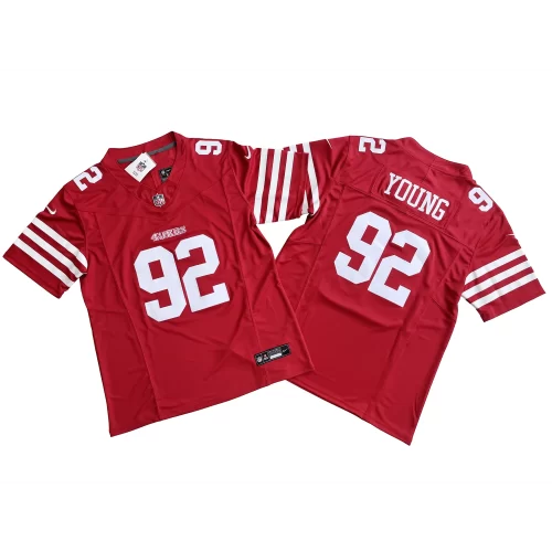 New Red San Francisco 49ers 92 Chase Young Nike Vapor FUSE Limited Jersey Cheap