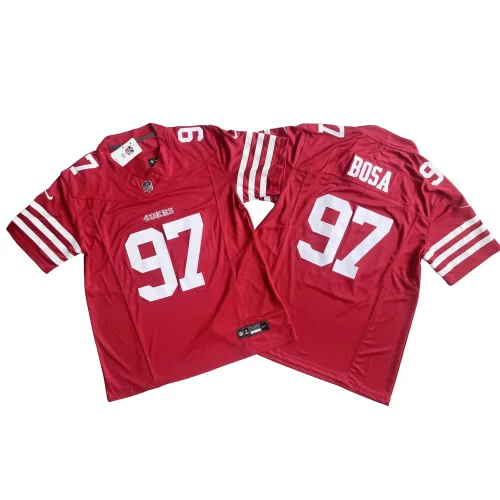New Red San Francisco 49ers 97 Nick Bosa Nike Vapor FUSE Limited Jersey Cheap
