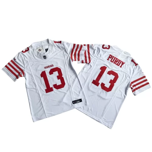 New White San Francisco 49ers 13 Brock Purdy Nike Vapor FUSE Limited Jersey Cheap