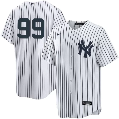 New York Yankees 6 Fan Pack White Dark Blue Stripes Nameless 99 Jersey Cheap