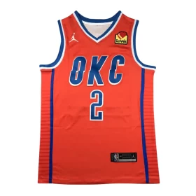Oklahoma City Thunder2 Orange Announcement Edition Jersey Cheap