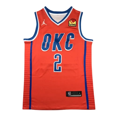 Oklahoma City Thunder2 Orange Announcement Edition Jersey Cheap