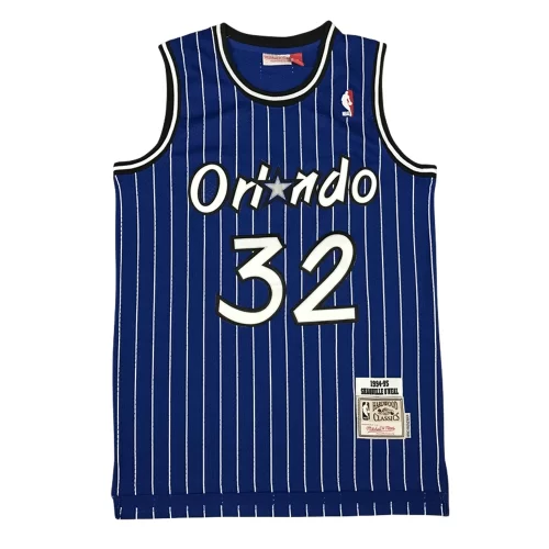 Orlando Magic32 Blue And White Vintage Label Jersey Cheap 2