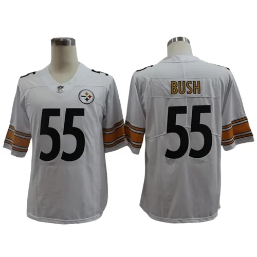 Pittsburgh Steelers 55 White Jersey Cheap