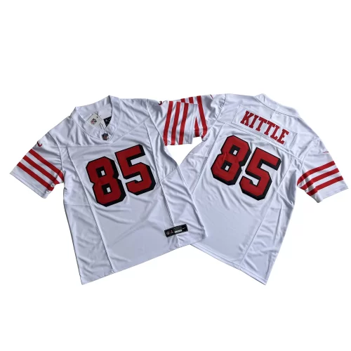 Retro White San Francisco 49ers 97 Nick Bosa Nike Vapor Fuse Limited Jersey Cheap 1