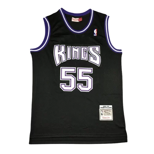 Sacramento Kings55 Black Vintage Label Jersey Cheap