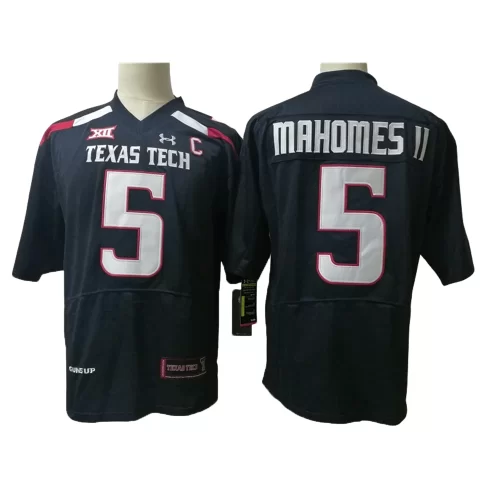 Texas Tech University Red Raiders 5 Black Jersey Cheap