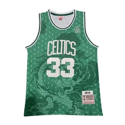 The Year Of The Loong Boston Celtics 33 Green Mitchell & Ness Jersey Cheap