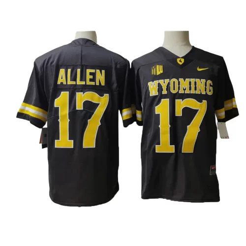 University of Wyoming Cowboys 17 Brown Jersey Cheap