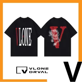 Vlone Orval 2024 Dragon Year Limited Edition Heavyweight Cotton Short Sleeve T-Shirt American Street Unisex Summer Style 1