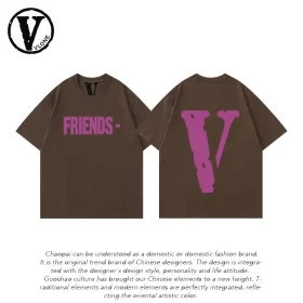 Vlone Orval Big V Phantom Color Hollow Loose Short Sleeve T-Shirt Couple Trendy American Street Summer Style 32