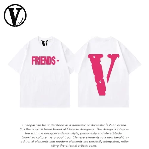 Vlone Orval Colorful Oil Painting Loose New Short Sleeve T Shirt Summer Trendy Couple