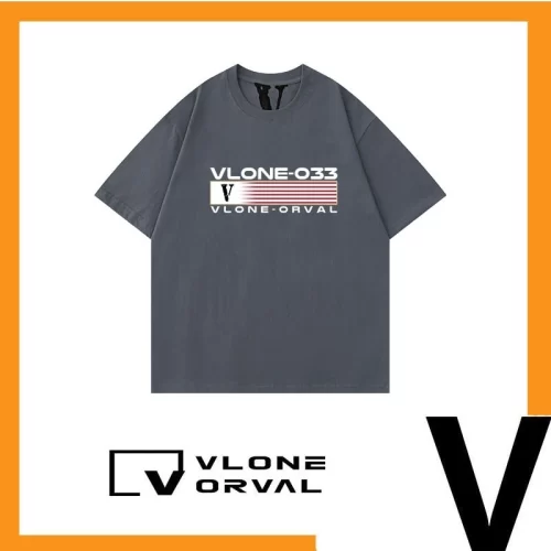 Vlone Orval National Trend R Logo Print Heavy Cotton Short Sleeve T Shirt Casual Men Style 3